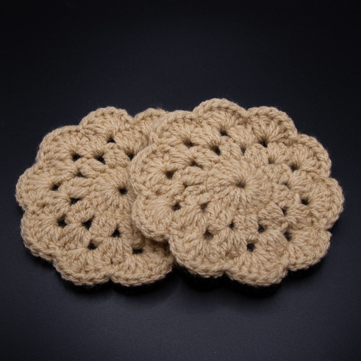 Cream Doily Coasters