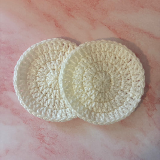 White Circle Coasters