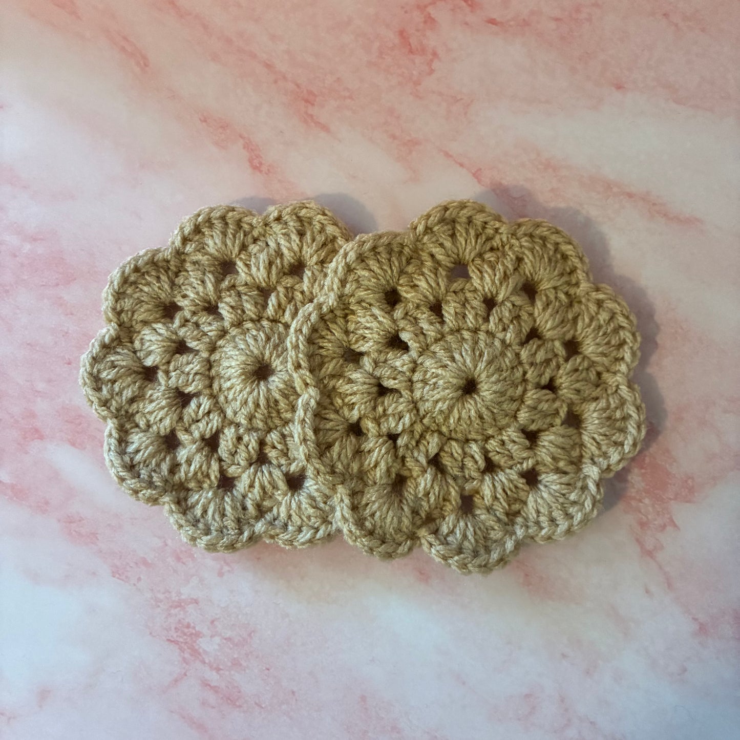 Cream Doily Coasters