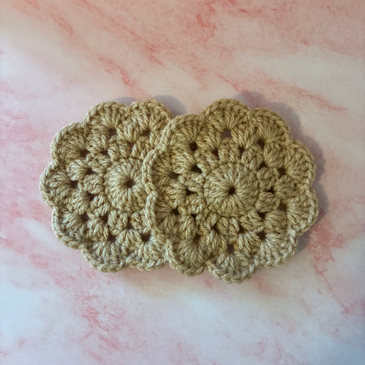 Cream Doily Coasters