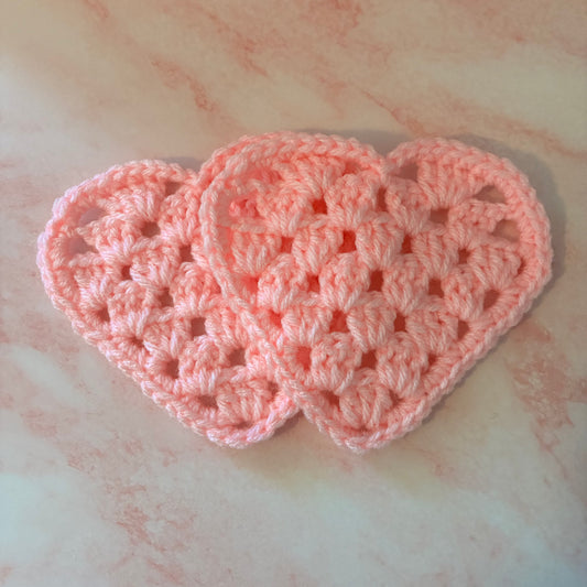 Pink Heart Coasters