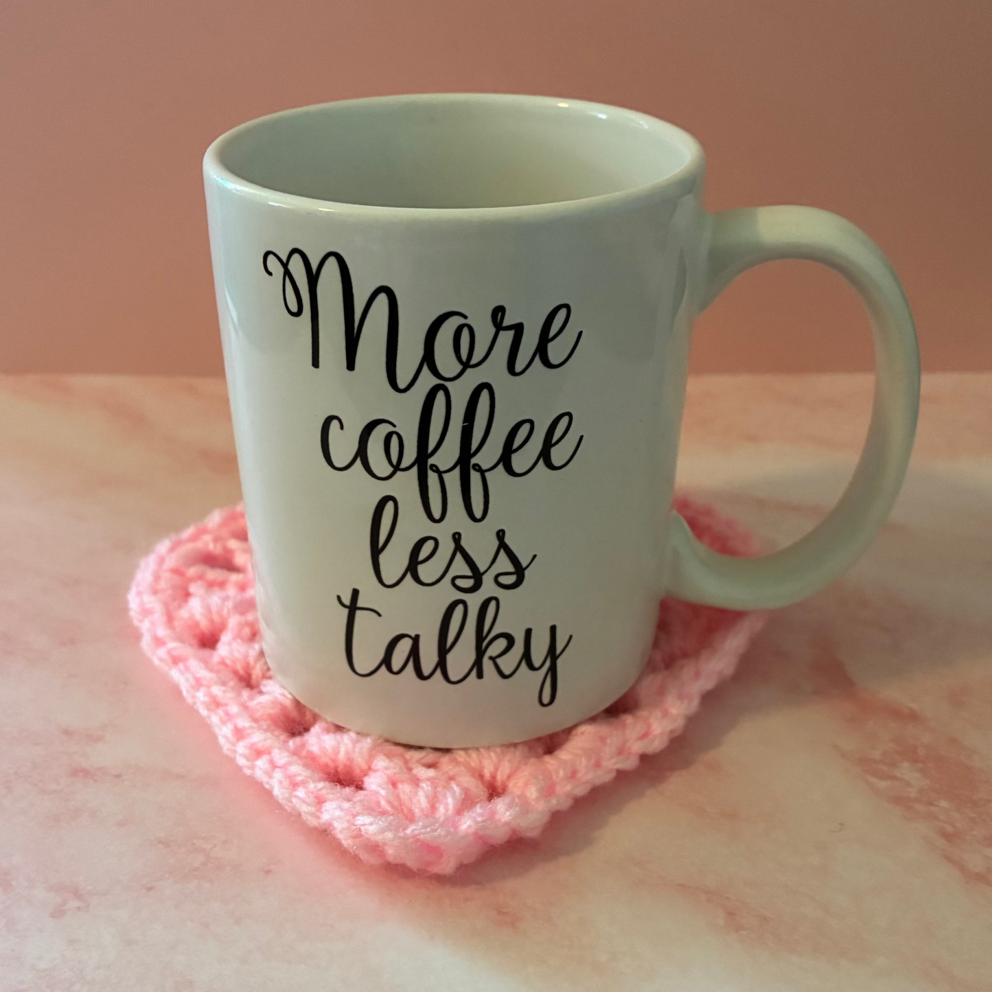 Pink Heart Coasters