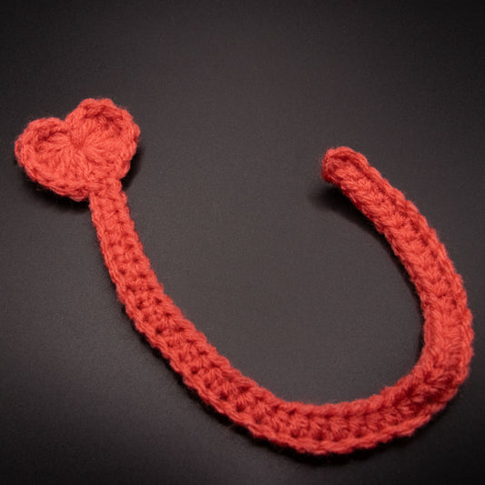 Heart Bookmark (Flamingo Pink)