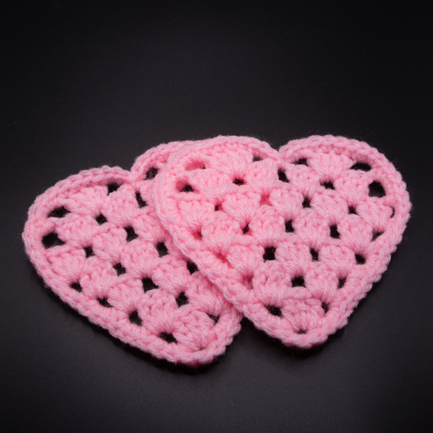 Pink Heart Coasters