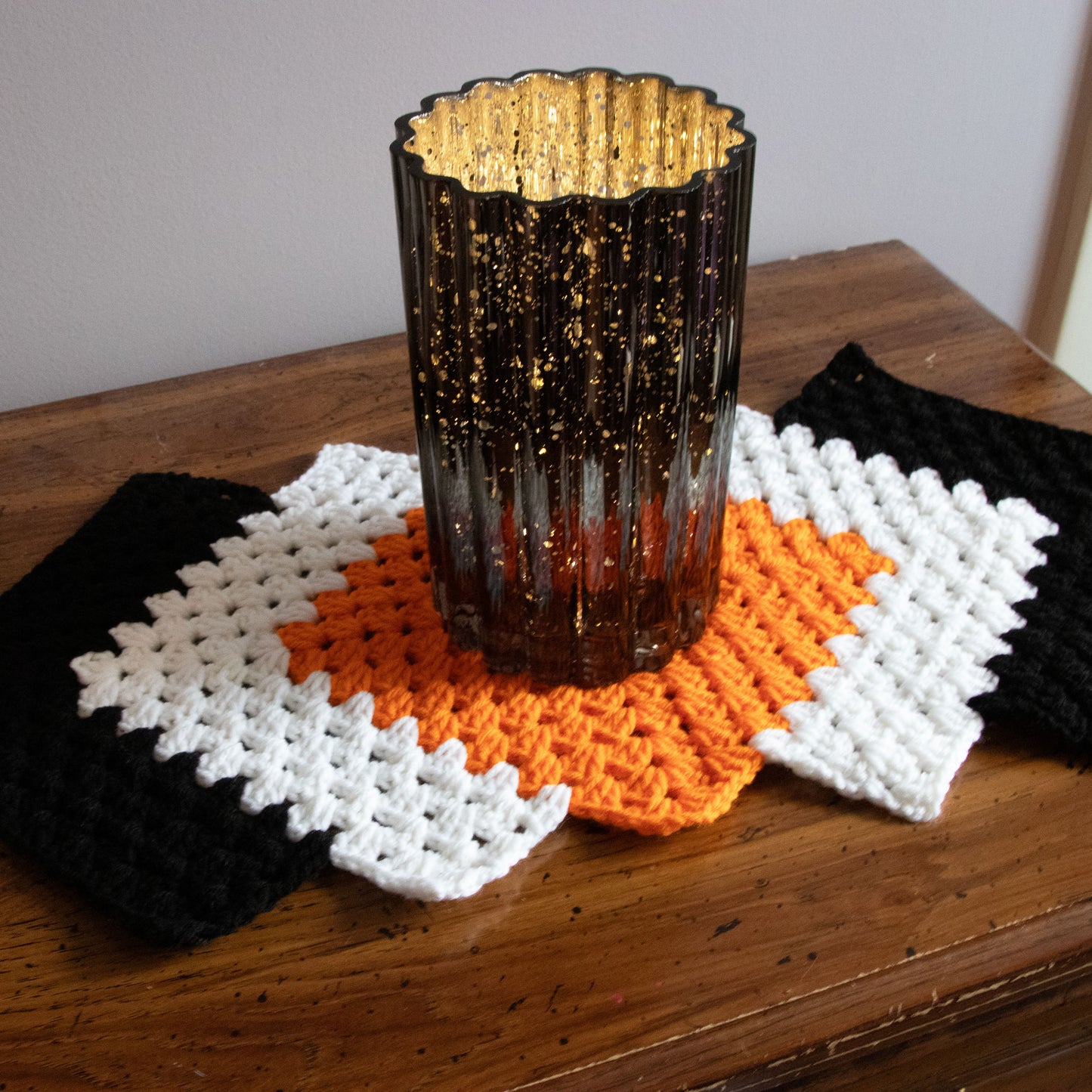 Table Runner (Orange and Black)